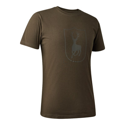 Logo T-Shirt In Fallen Leaf - Cheshire Game Deerhunter