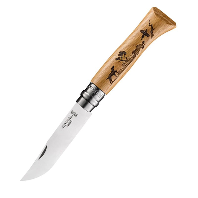 No.8 Animalia Knife Dog - Cheshire Game Opinel