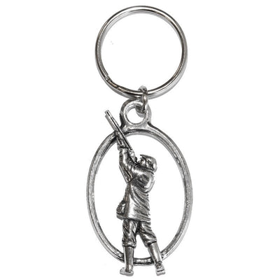 Pewter Keyring No33. Shooter - Cheshire Game Bisley