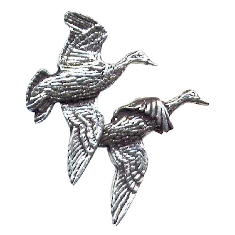 Pewter Pin No5. Pair of Ducks - Cheshire Game Bisley