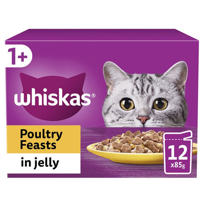 Pouch 1+ Poultry Selection in Jelly 85g 12-Pack x 4 - Cheshire Game Whiskas