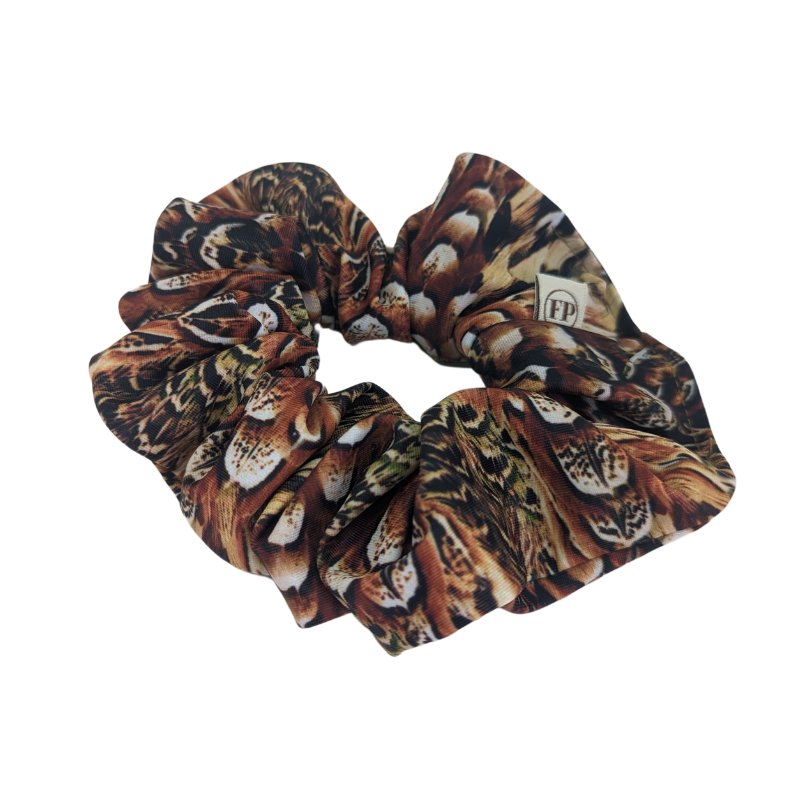 Scrunchie in Cock Pheasant (Chocolate) - Cheshire Game Foxy Pheasant