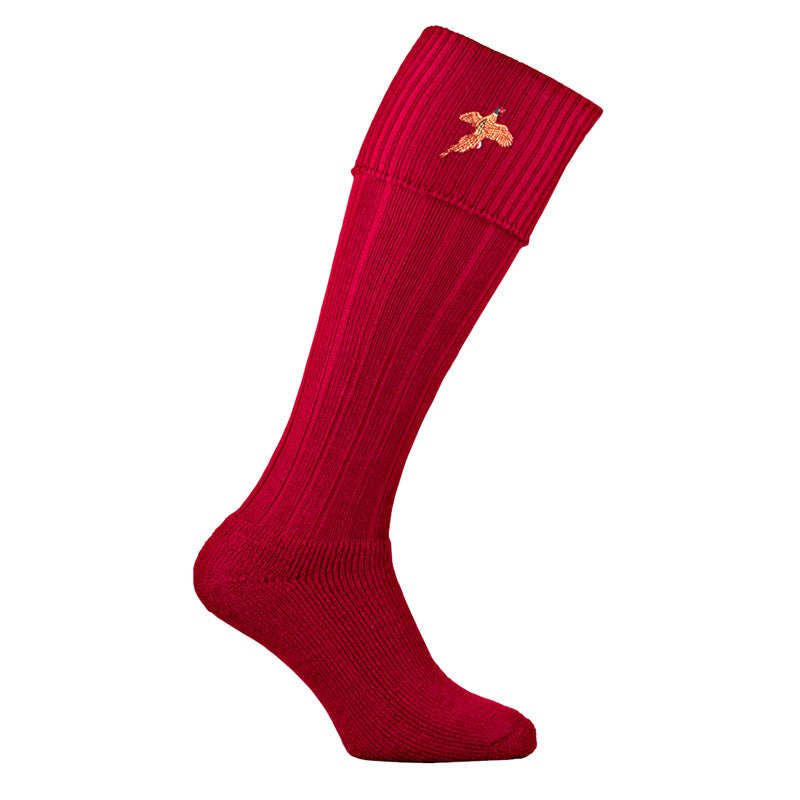 Stalker Shooting Socks in Rouge - Cheshire Game Pennine Socks