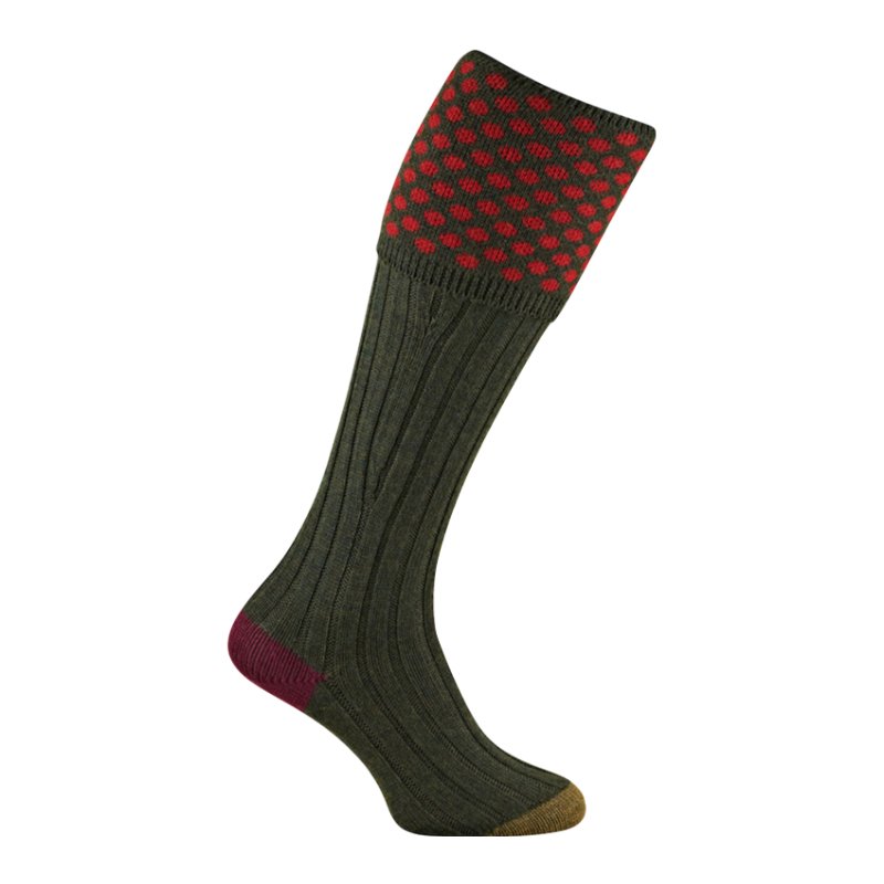 Viceroy Shooting Sock in Hunter - Cheshire Game Pennine Socks