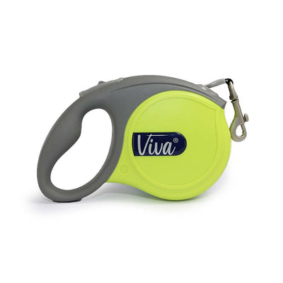 Viva Retractable 5m Lead in Lime - Cheshire Game Ancol