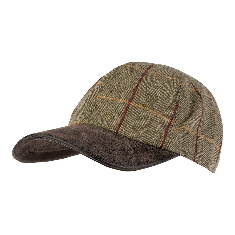 Wool Blend Baseball Cap in Tweed - Cheshire Game Jack Pyke